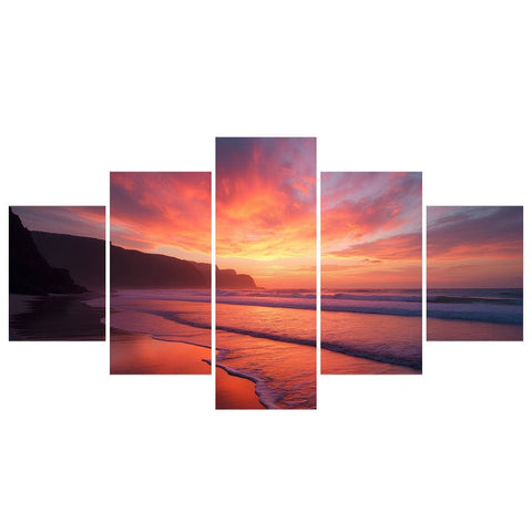 Image of Vibrant Beach Sunset
