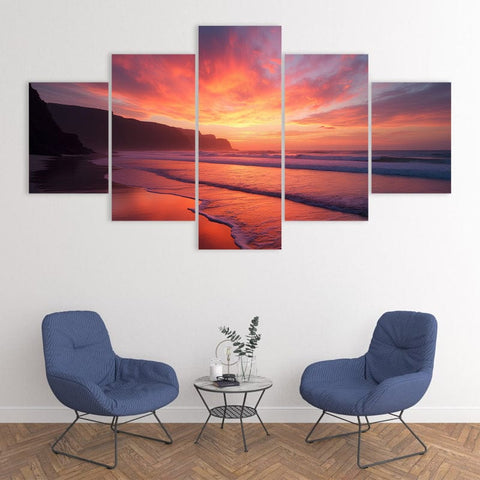 Image of Vibrant Beach Sunset