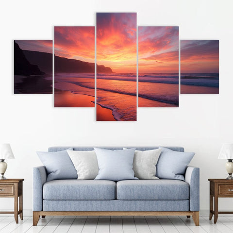 Image of Vibrant Beach Sunset