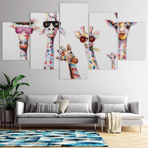 Image of Colorful Giraffe