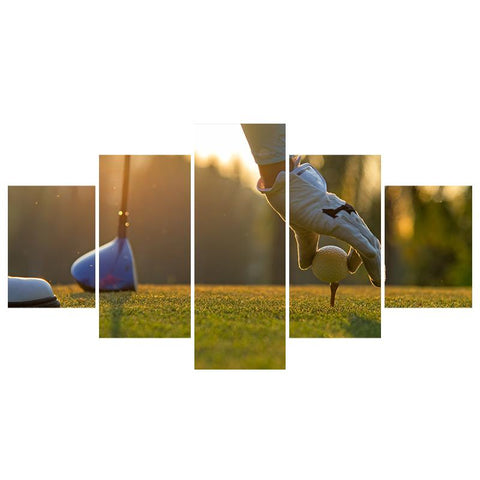 Image of Golfing at Sunset