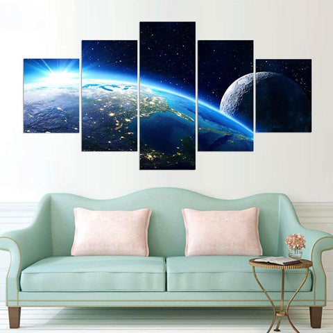 Image of The Earth and the Moon