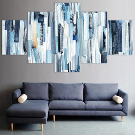 Shades of Blue Abstract