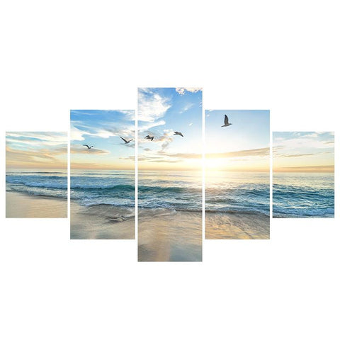 Image of Sunset with Birds