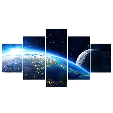 Image of The Earth and the Moon