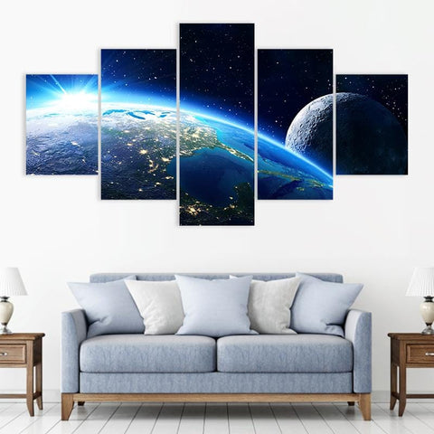 Image of The Earth and the Moon