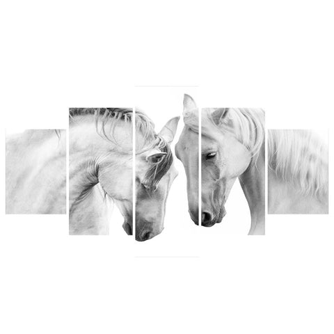 Image of Two White Horses