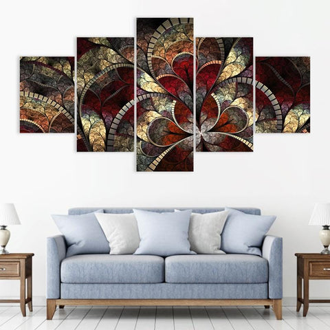 Image of Red Abstract Art