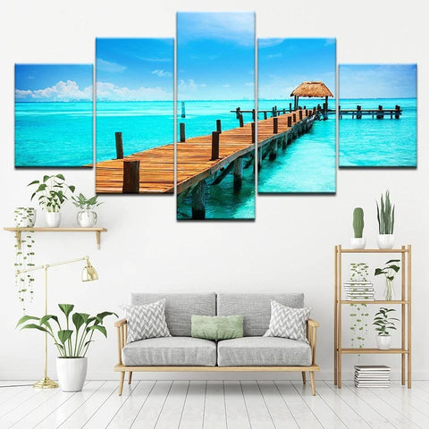 Image of Bright Blue Walkway