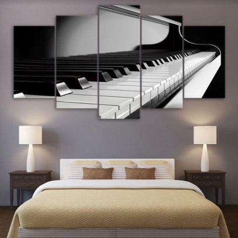 Image of Side View Piano Keys