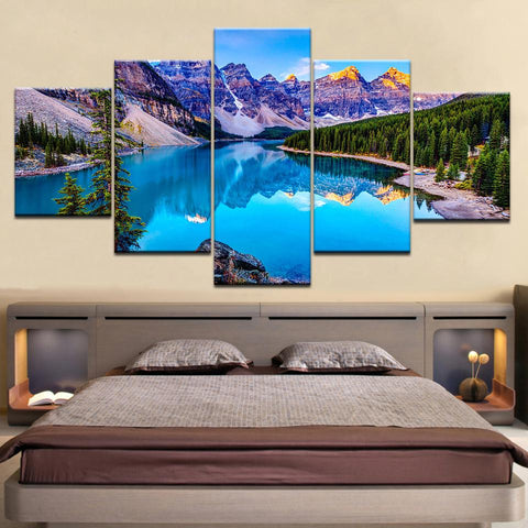 Image of Bright Blue Moraine Lake