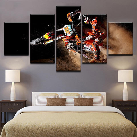 Image of Dirtbike in Motion