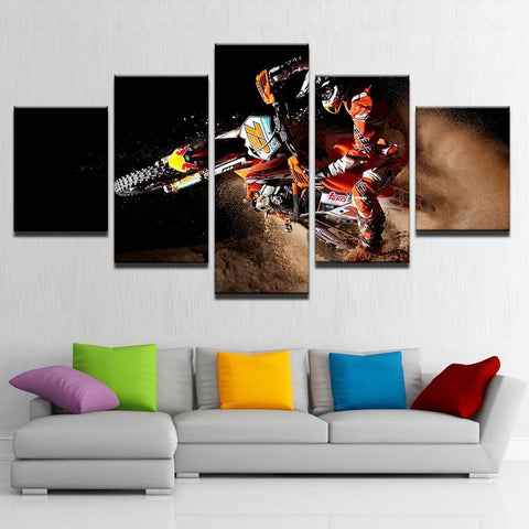 Image of Dirtbike in Motion