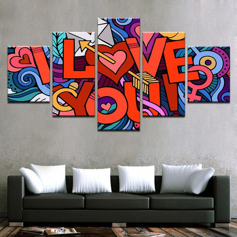 Image of I Love You Abstract