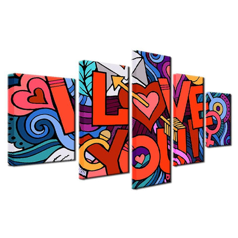 Image of I Love You Abstract