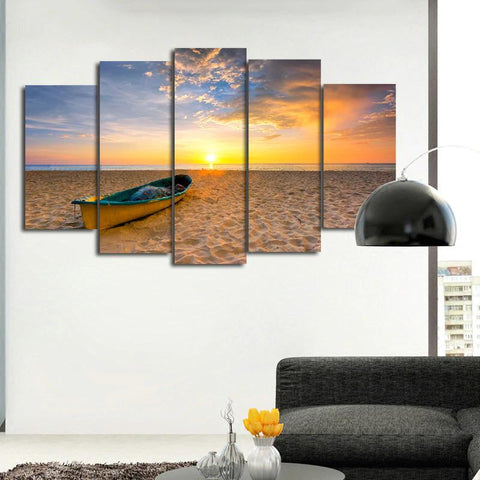 Image of Boat at Sunset