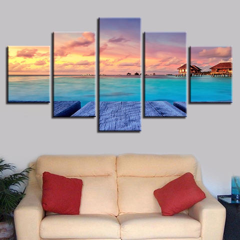 Image of Wood Bridge Sunset