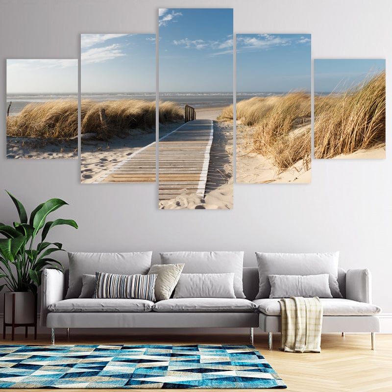 Peaceful Beach Boardwalk