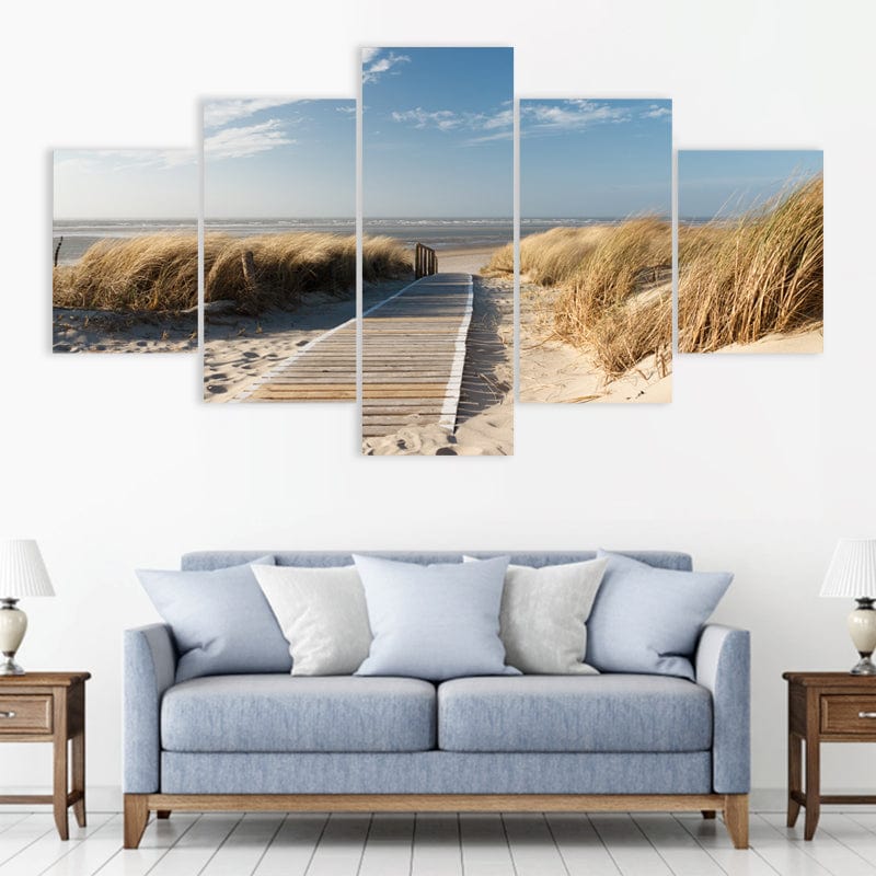 Peaceful Beach Boardwalk