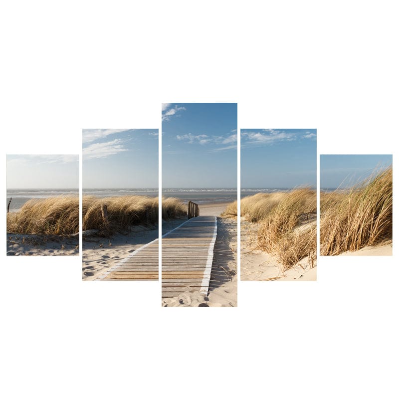 Peaceful Beach Boardwalk