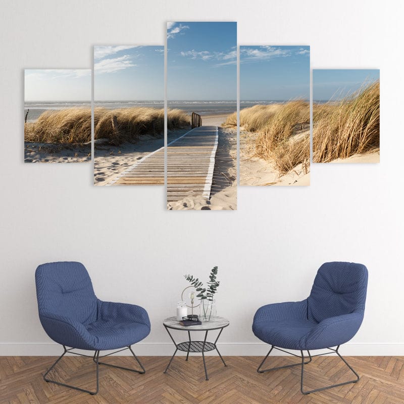 Peaceful Beach Boardwalk