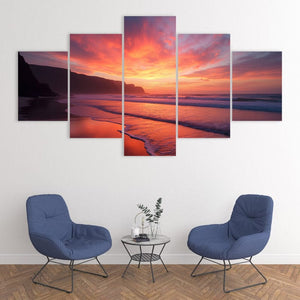 Vibrant Beach Sunset