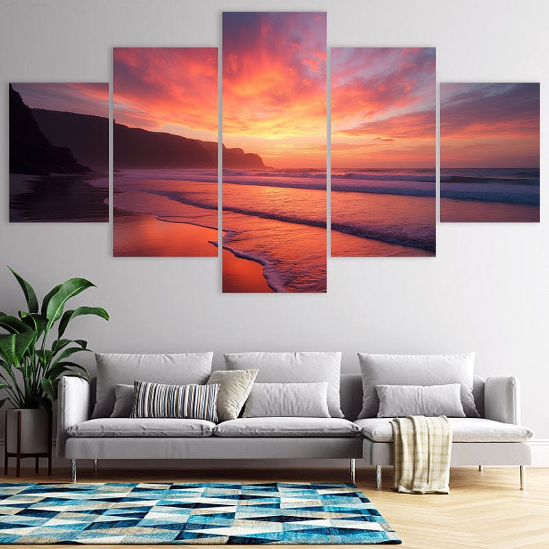 Vibrant Beach Sunset