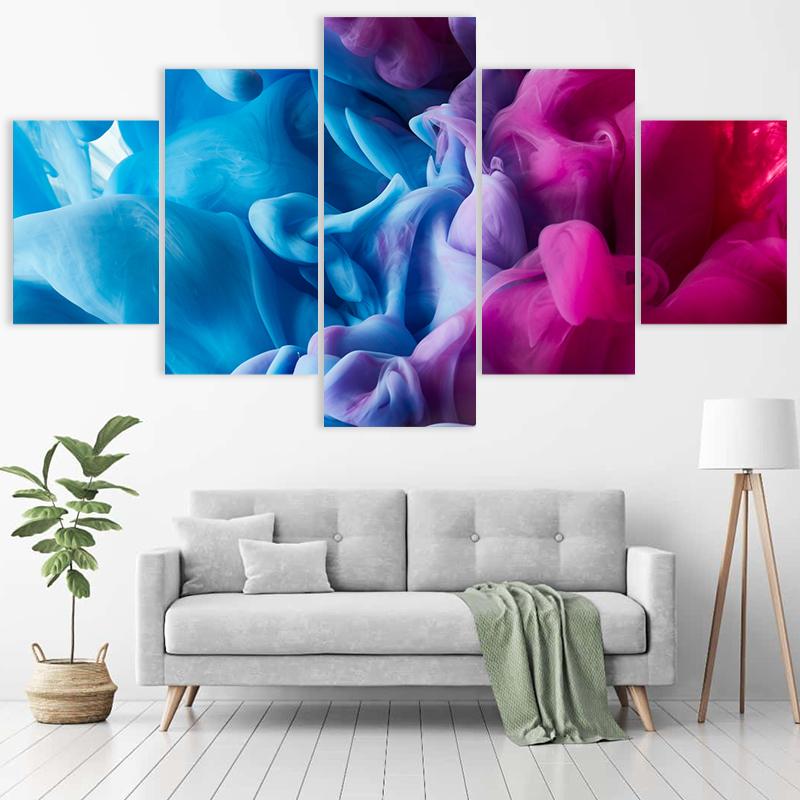 Blue and Purple Smoke