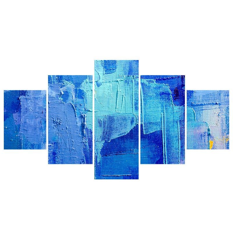 Bright Blue Abstract Paint