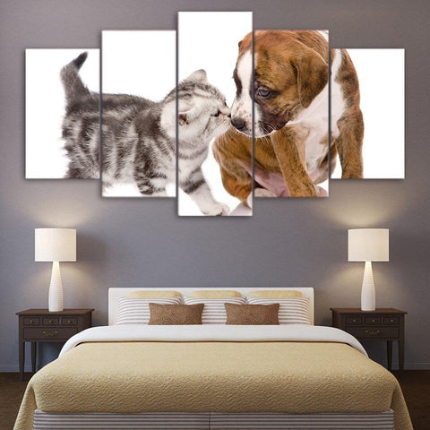 Image of Cat & Dog Love