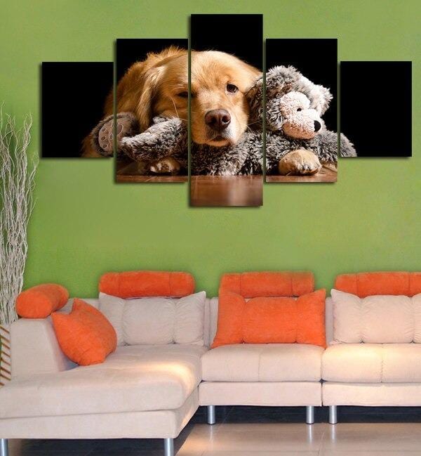 Puppy and Teddy Bear