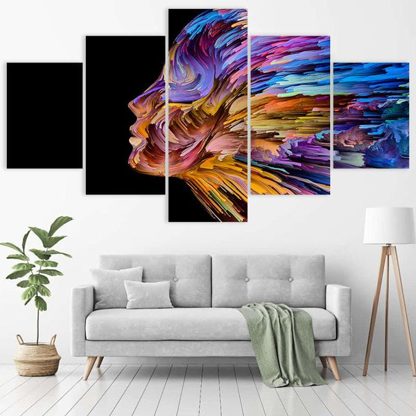 Futuristic Portrait – Wall Ready Canvas