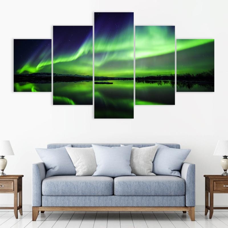 Green Aurora Borealis