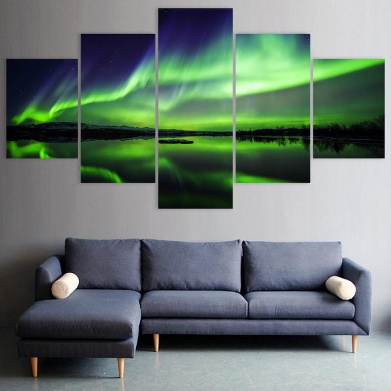 Green Aurora Borealis