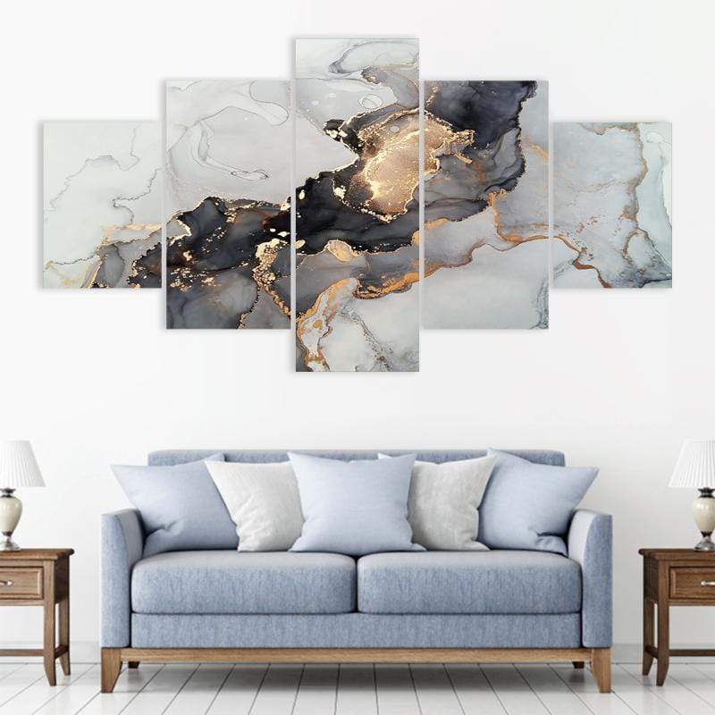 Grey and Gold Marble