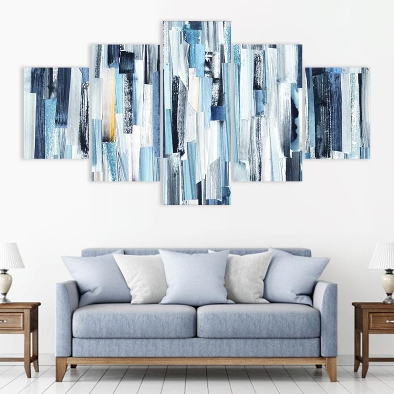 Shades of Blue Abstract