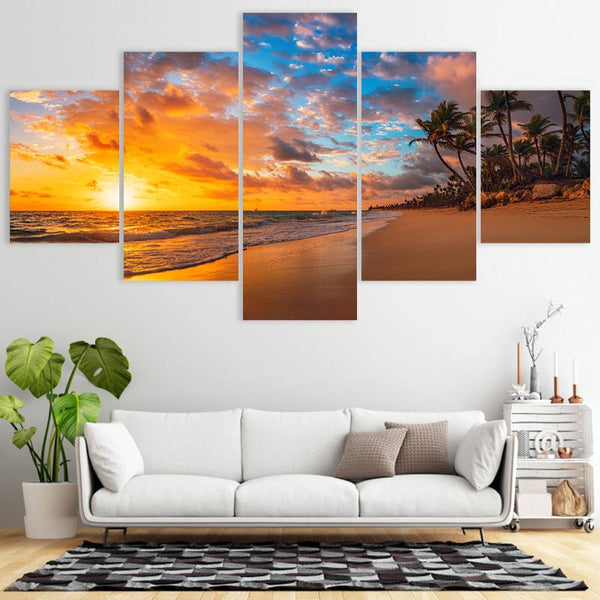 Tropical Sunset – Wall Ready Canvas