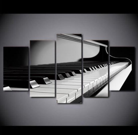 Image of Side View Piano Keys