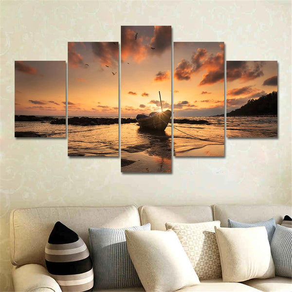 Dawn Over the Water – Wall Ready Canvas