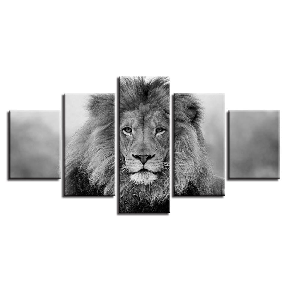 Black and White Lion