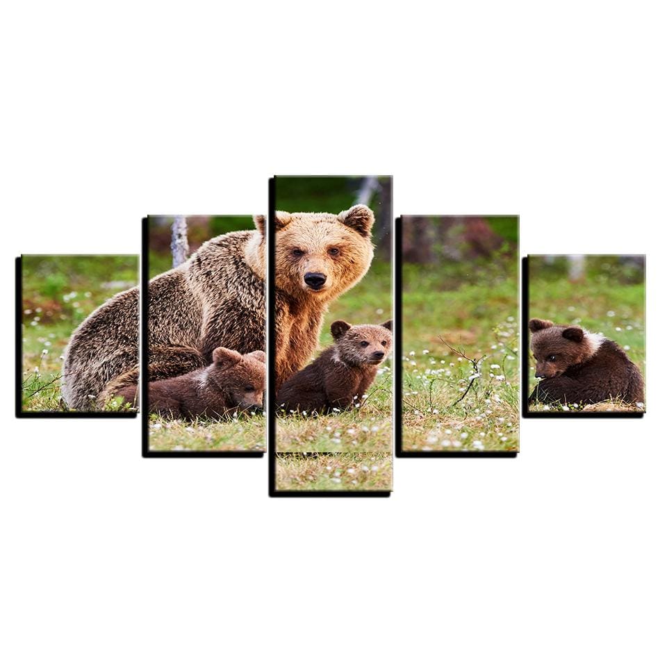 Brown Bear Family