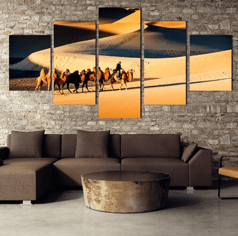 Image of Camels in the Desert