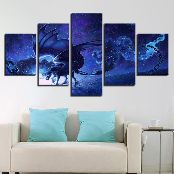 Midnight Dragon – Wall Ready Canvas