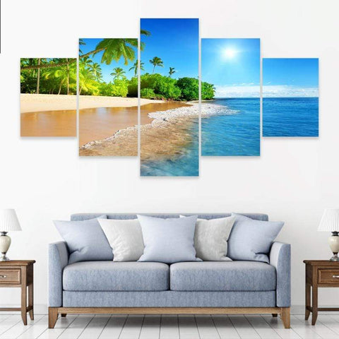 Image of Palm Trees by the Sea