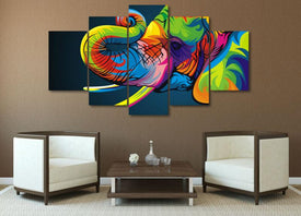 Rainbow-colored Elephant