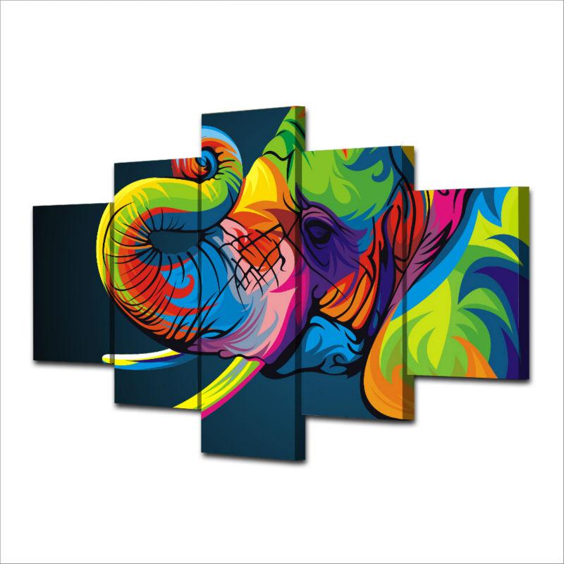 Rainbow-colored Elephant