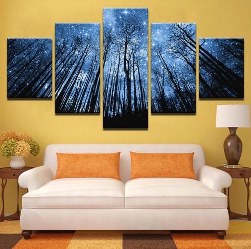 Starry Night in the Woods – Wall Ready Canvas