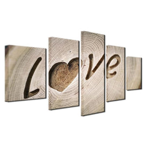 Wooden Love Carving